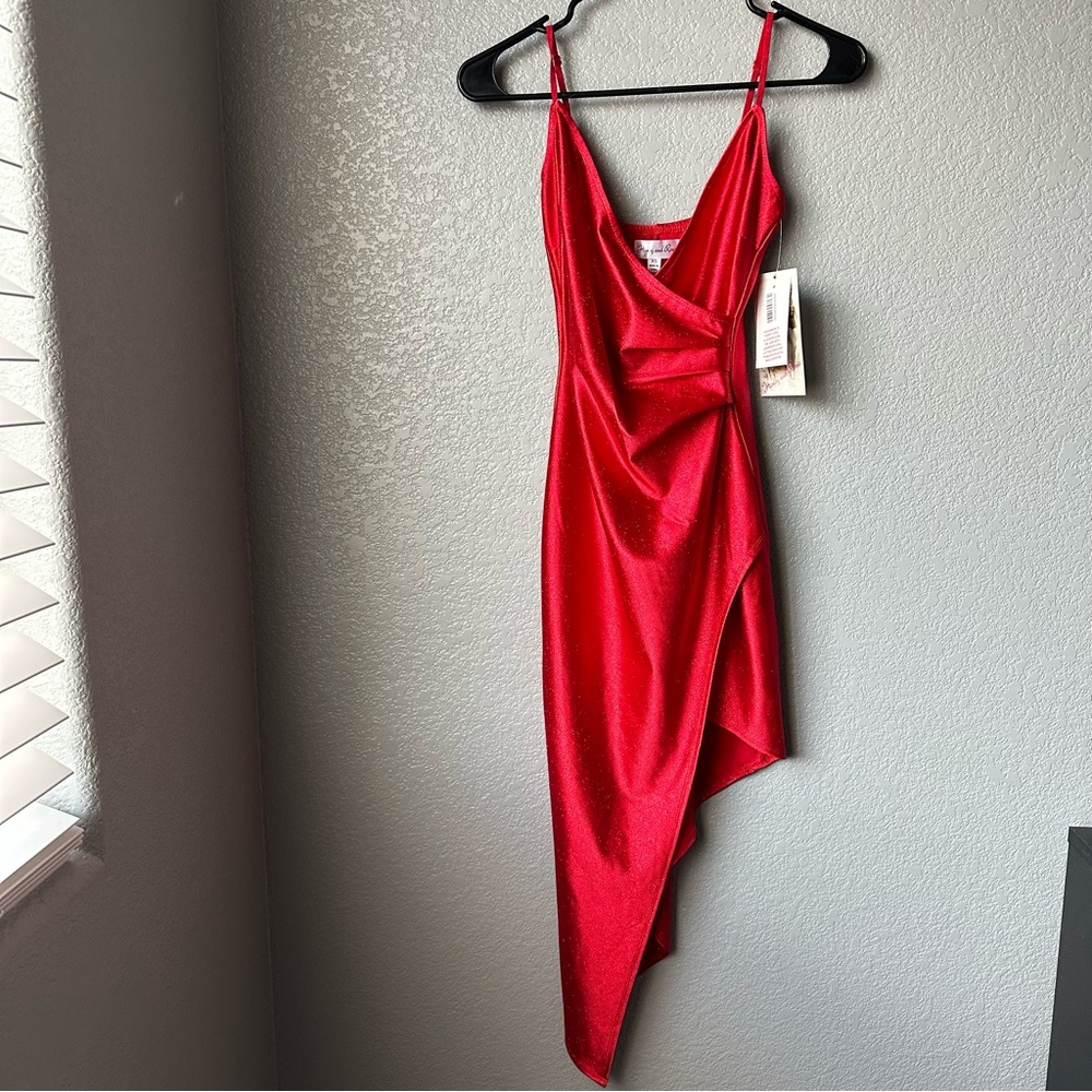 Red sparkly dress
